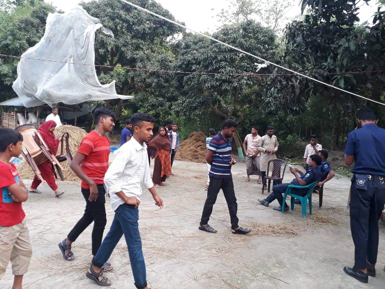 শাজাহানপুরে দুস্থ্য নারীকে মারধরের অভিযোগ। ছবিঃ এনসিএন