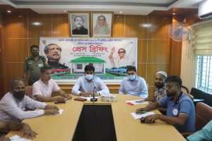 শাজাহানপুরে প্রধানমন্ত্রীর আশ্রয়ণ প্রকল্পের ঘর প্রদান বিষয়ে প্রেস ব্রিফিং