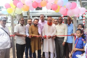 শাজাহানপুরে চোপিনগর প্রাথমিক বিদ্যালয়ে  নব-নির্মিত শিশু পার্কের উদ্বোধন।