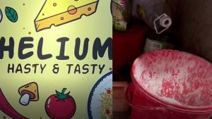 হিলিয়াম রেস্টুরেন্টে অস্বাস্থ্যকর পরিবেশ।