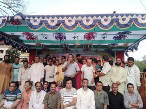কাহালুতে পৌর বিএনপির বিক্ষোভ সমাবেশ।