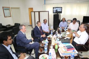 রাবি উপাচার্যের সাথে ব্রিটিশ ডেপুটি হাইকমিশনারের মতবিনিময়।