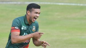 তাসকিনের জোড়া আঘাতে বিপাকে নেদারল্যান্ডস। ছবি: ইন্টারনেট