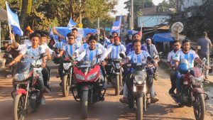 আর্জেন্টিনাকে সমর্থন যোগাতে শিবগঞ্জে মোটরসাইকেল র‍্যালী।