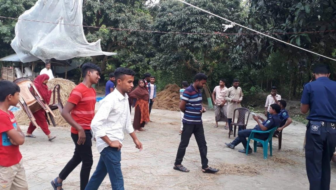 শাজাহানপুরে দুস্থ্য নারীকে মারধরের অভিযোগ। ছবিঃ এনসিএন