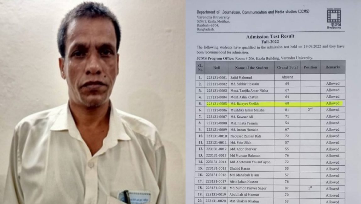 পঞ্চাশোর্ধ বেলায়েত সুযোগ পেলেন বরেন্দ্র বিশ্ববিদ্যালয়ে