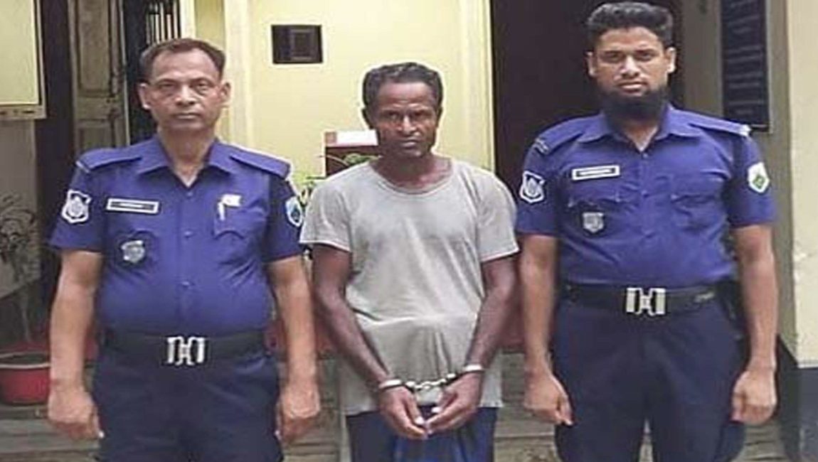 ধর্ষণ মামলায় গ্রেফতারকৃত আসামী। ছবি: এনসিএন