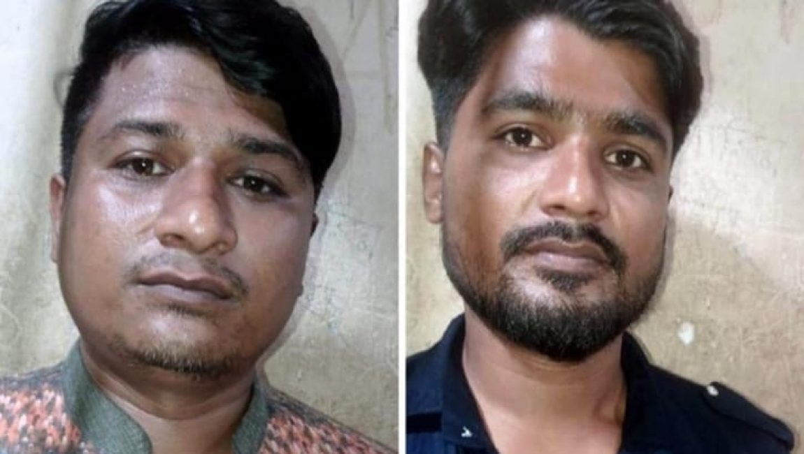 পুলিশে চাকুরিচ্যুত চাঁদাবাজ দুই ভাই আলাল ও দুলাল। ছবিঃ এনসিএন