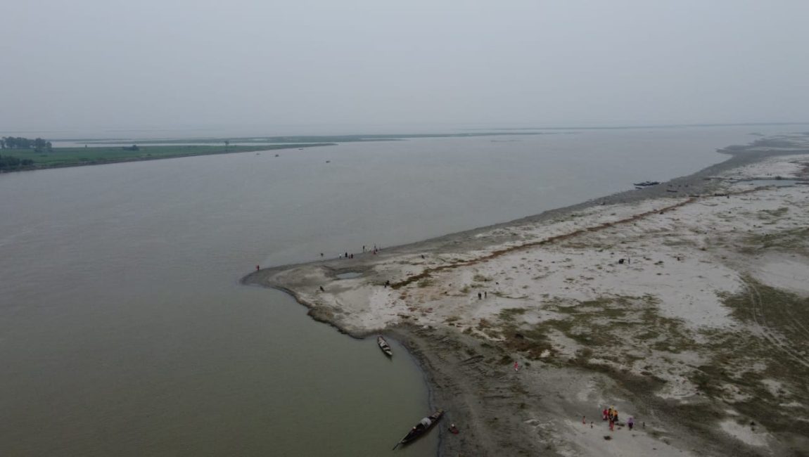 যমুনা নদীর কালিতলা ঘাট। ছবিঃ এনসিএন