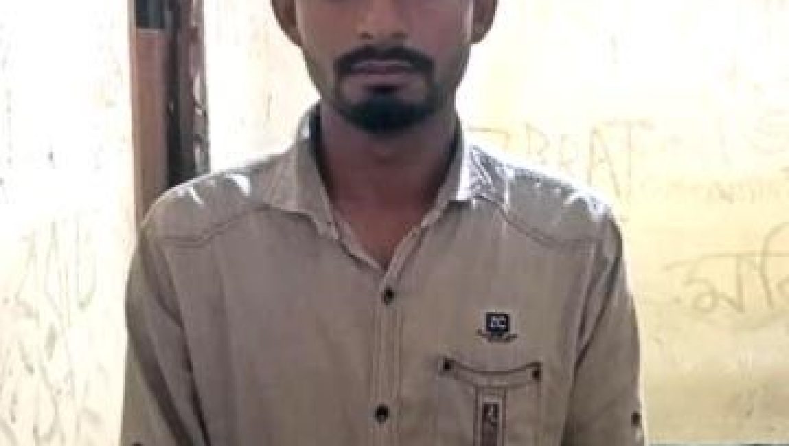 গ্রেফতারকৃত প্রেমিক। ছবিঃ এনসিএন