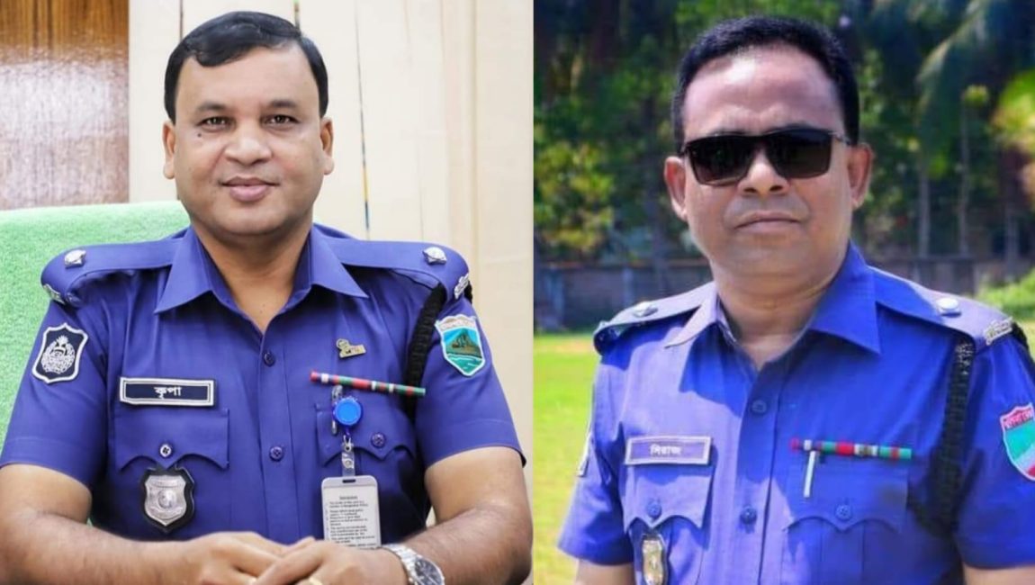 বগুড়ায় দুই থানার ওসি বদলী।