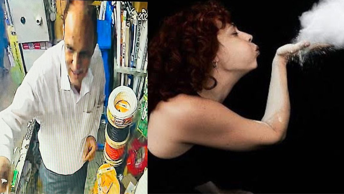 ক্যাশ বাক্স থেকে নগদ টাকা তুলে নেয়ার সময় বিদেশী নাগরিক পরিচয় দেয়া ব্যক্তি। ছবিঃ এনসিএন