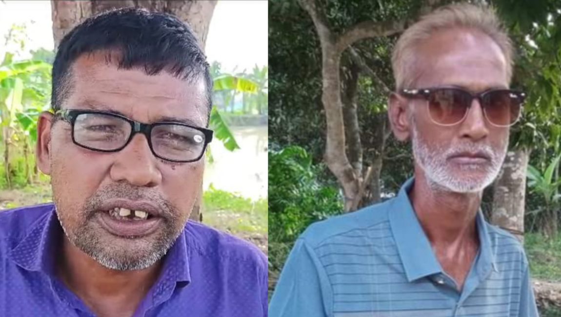 ছবি: আওয়ামীলীগ নেতা সামছুল আলম খান ও বিএনপি নেতা বেলাল হোসেন সৌখিন