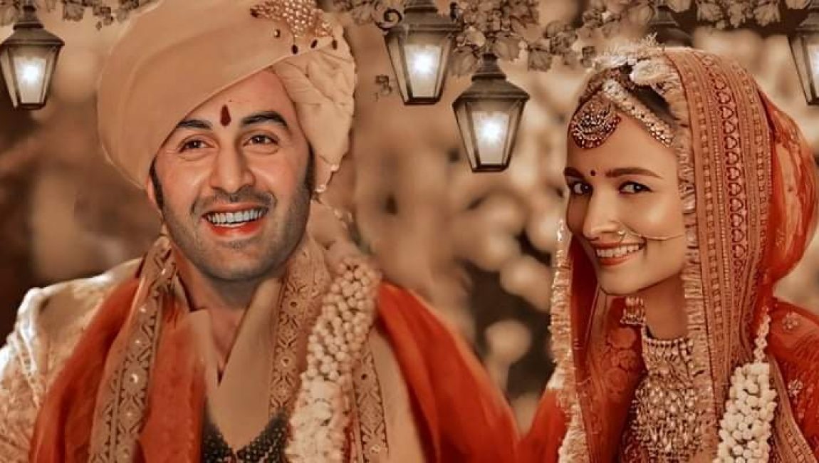 অবশেষে গাঁটছাড়া বাঁধলেন রণবীর ও আলিয়া ভাট। ছবি: টিওআই